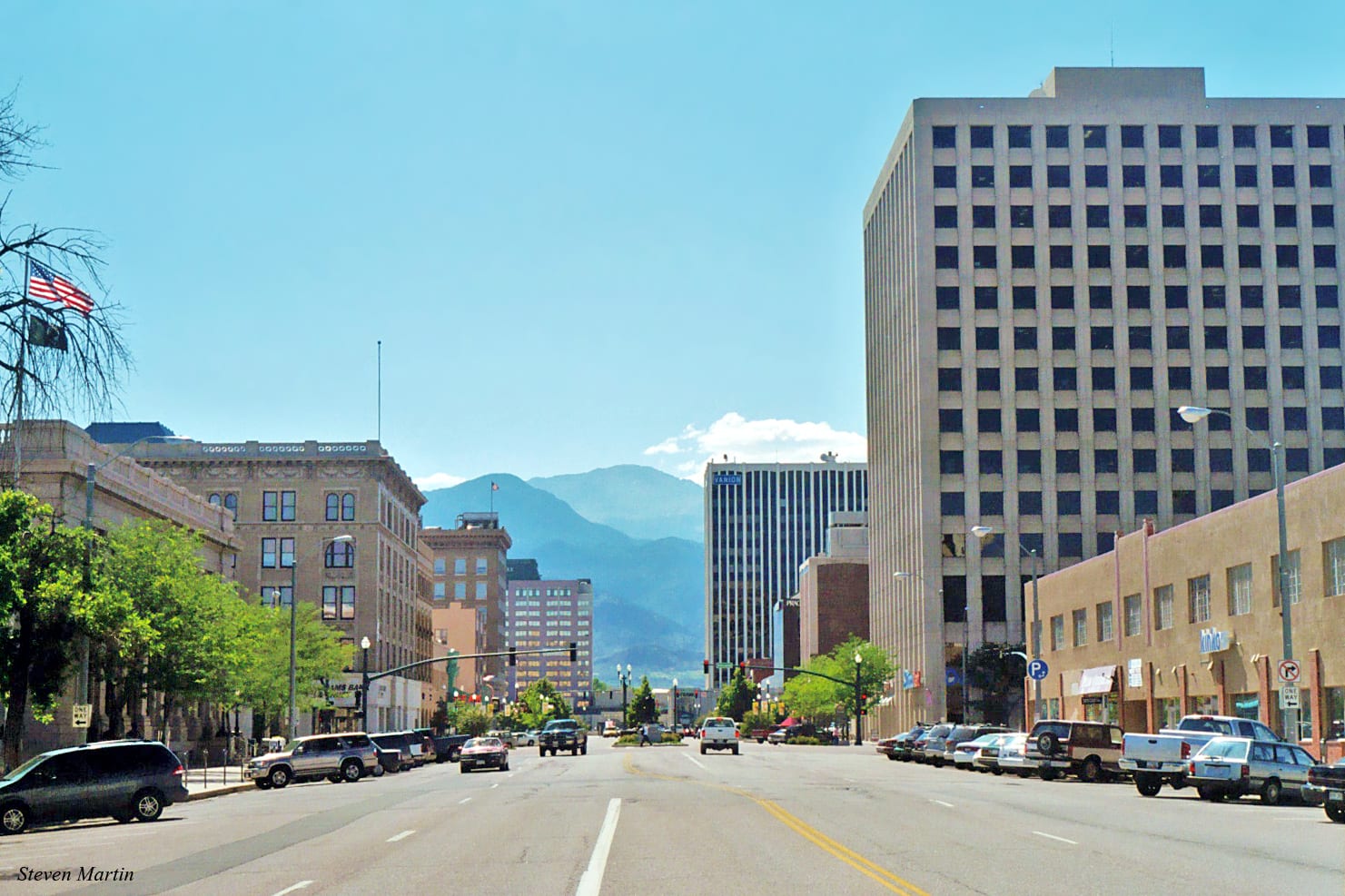 Pikes Peak Avenue Colorado Square Building Colorado Springs