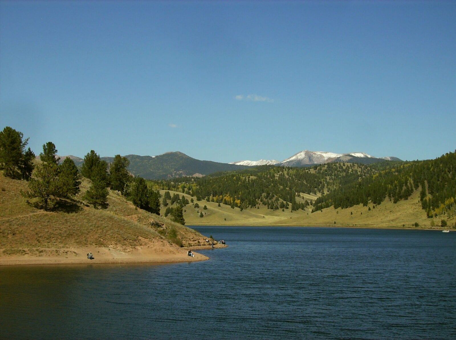 Image of the Skaguay Reservoir, south of Victor, Colorado