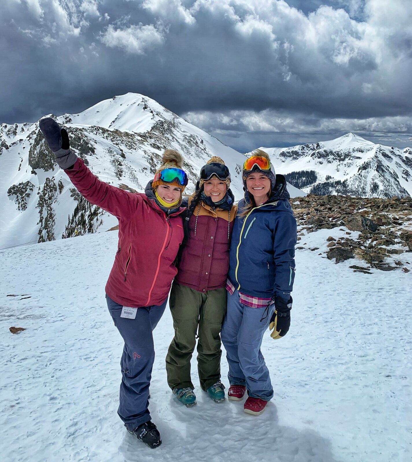 Image of Chereen and friends in the mountains of colorado