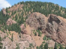 Image of the South Cheyenne Canyon from the Seven Falls in Colorado Springs