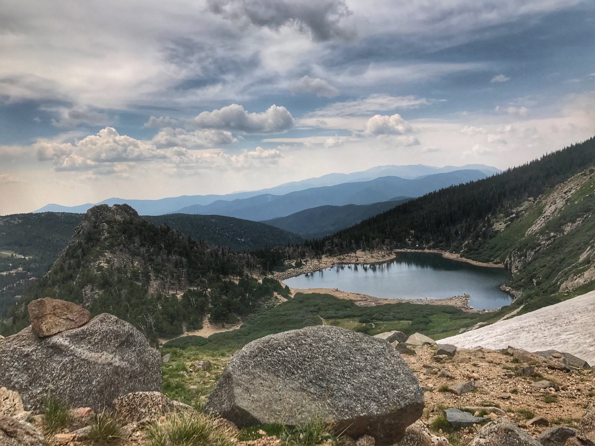 image of saint mary's glacier from above