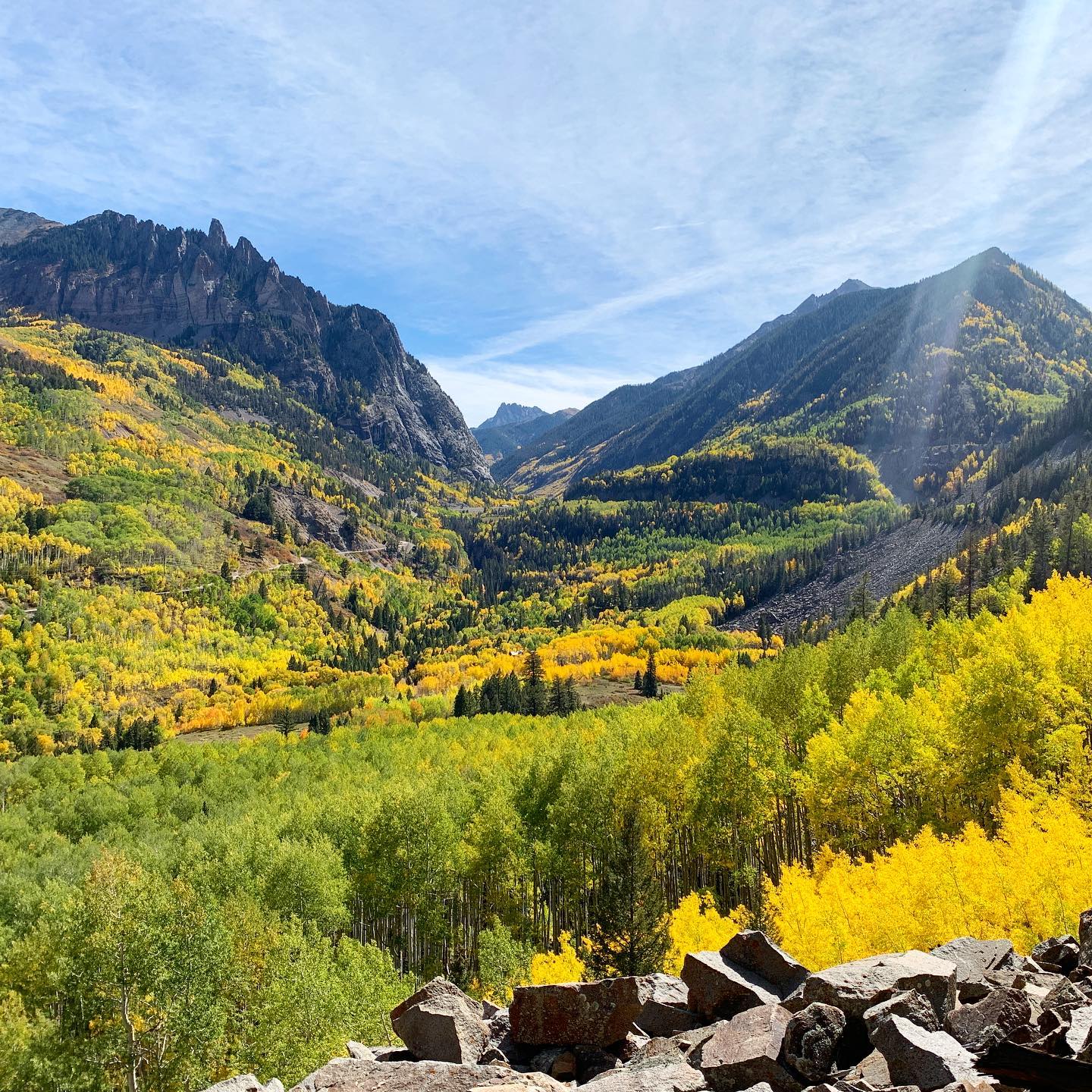 image of telluride in the fall