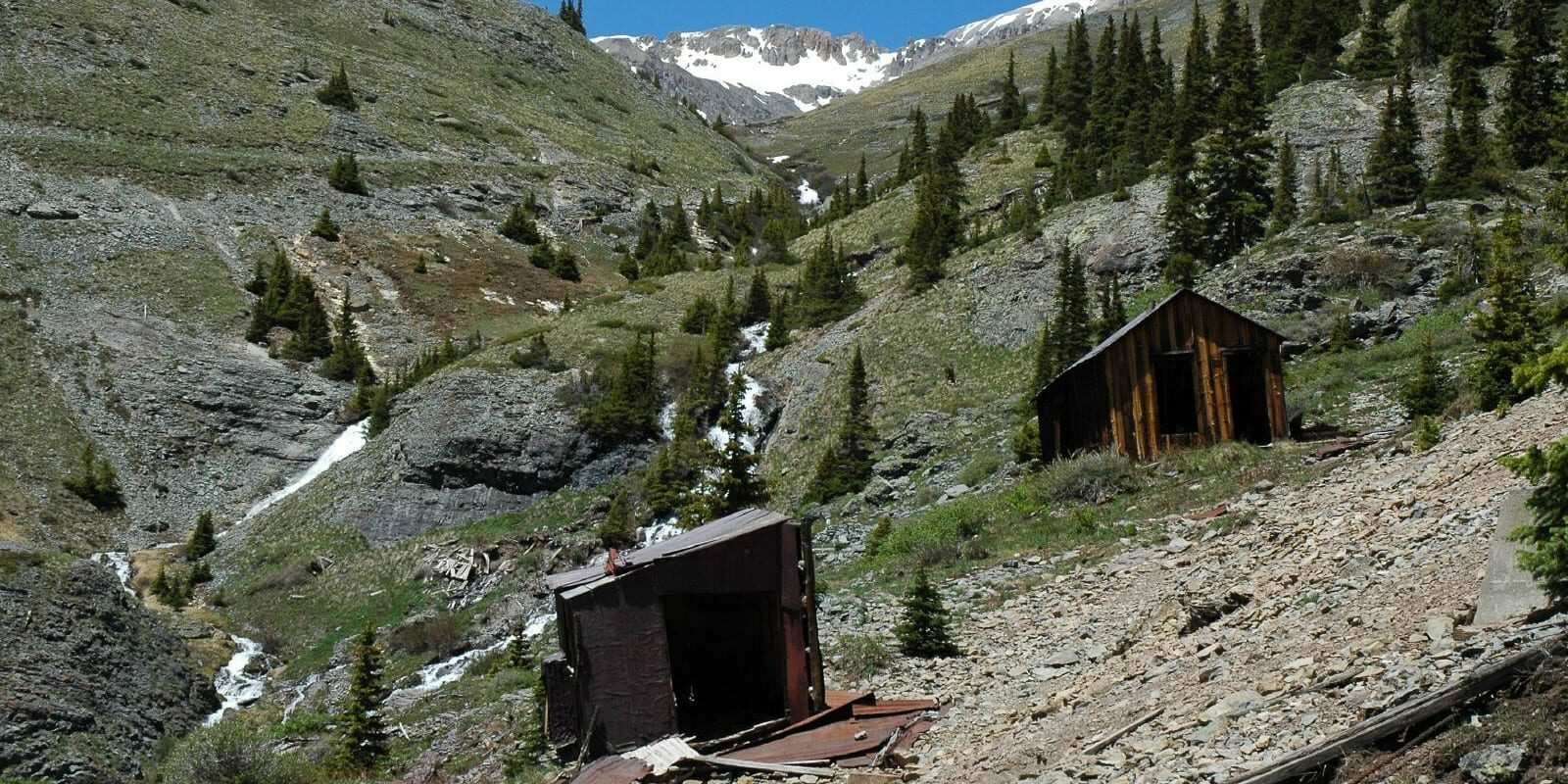 Image of abandoned buildings in tomboy, colorado