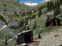 Image of abandoned buildings in tomboy, colorado