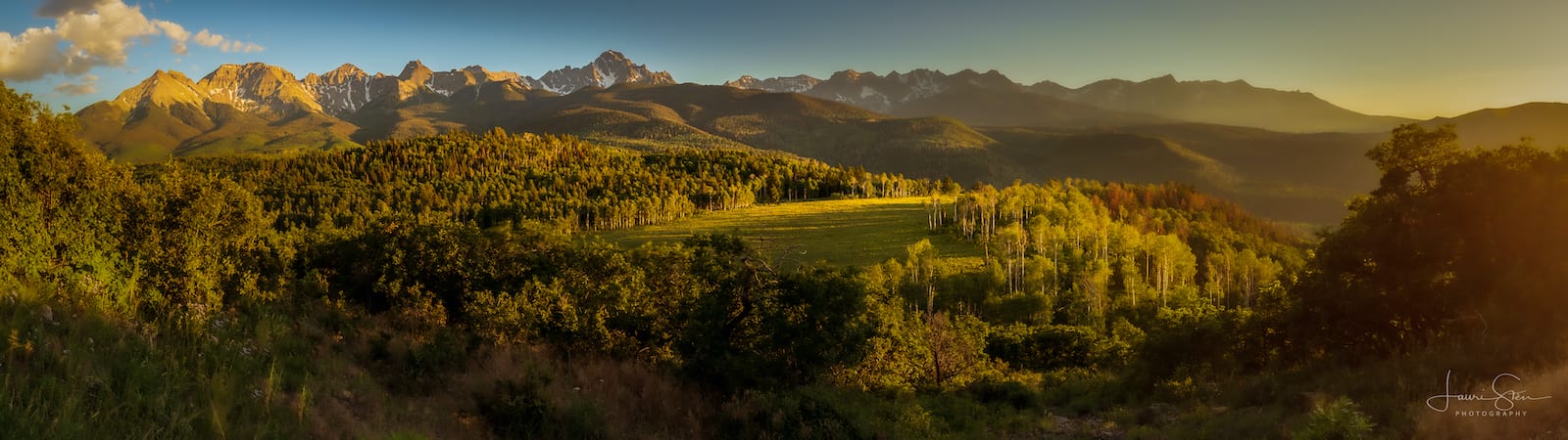 Panorama Pegunungan Sneffels Hutan Nasional Uncompahgre