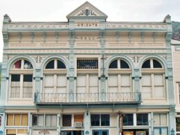 Image of the entrance to the Wright's Opera House in Ouray, Colorado