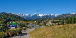 Entering Estes Park, CO