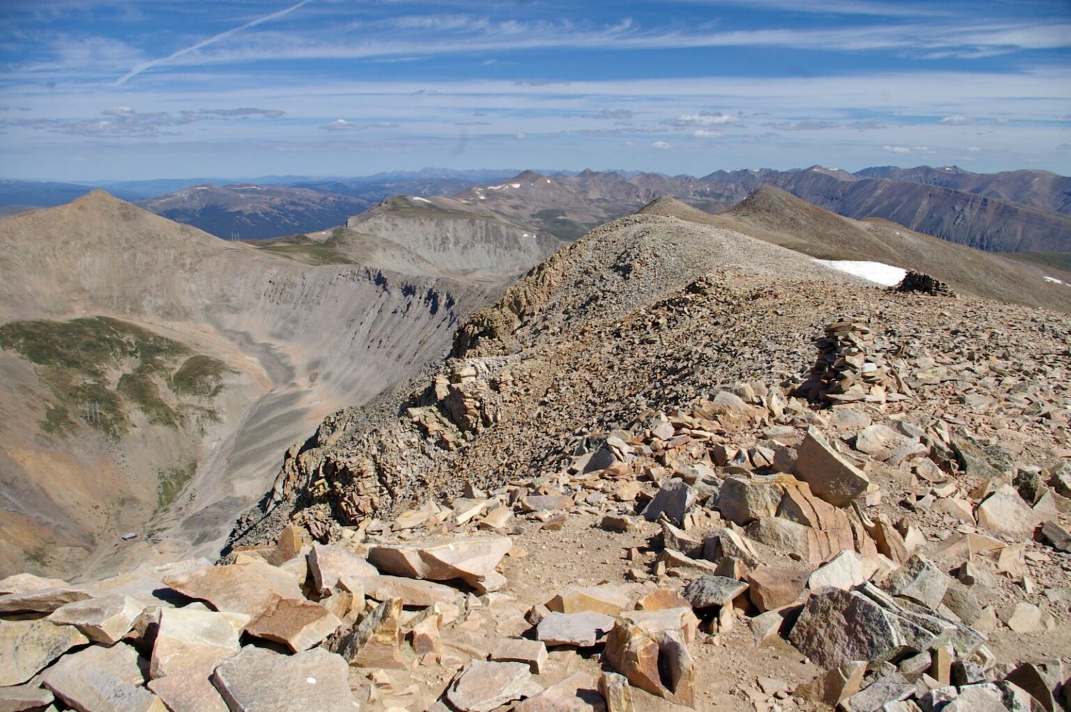 Mount Sherman near Leadville, CO 14er in Pike National Forest