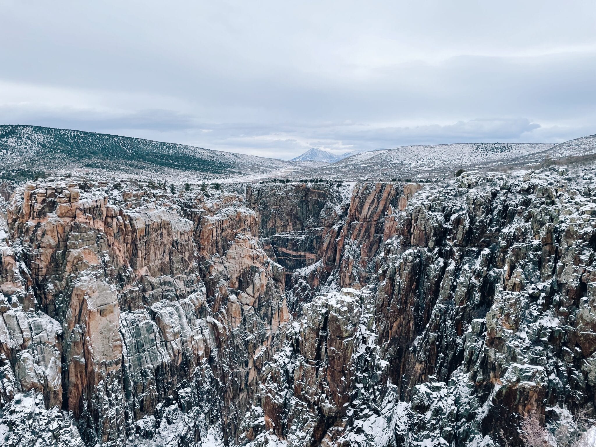 image of black canyon in the winter