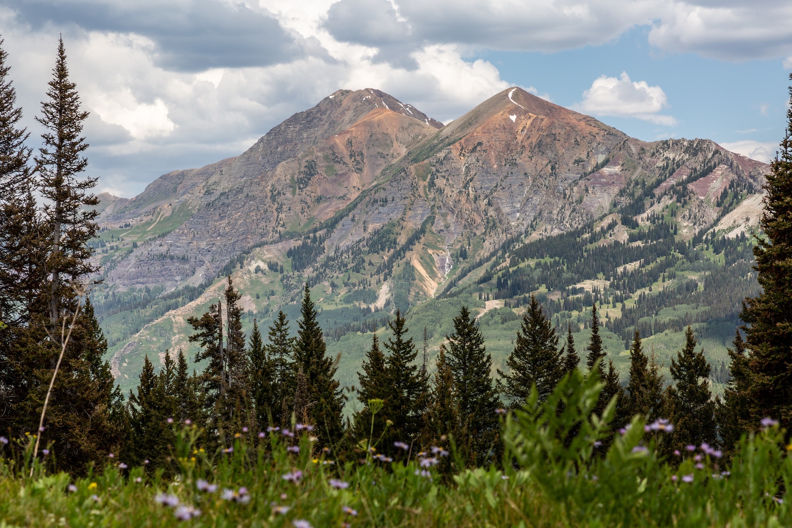 Cliff Creek Trail Colorado Mt Owen dan Ruby Peak