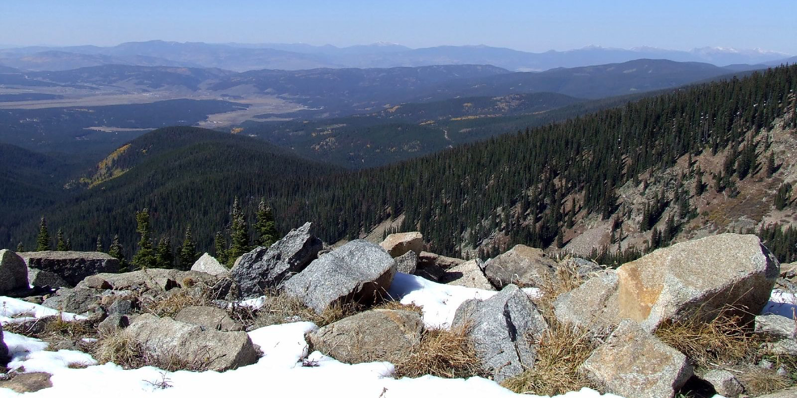 Image looking out from the Rollins Pass in Colorado