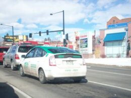 Denver Metro Taxi Green Prius