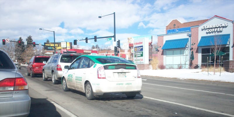 Denver Metro Taxi Green Prius