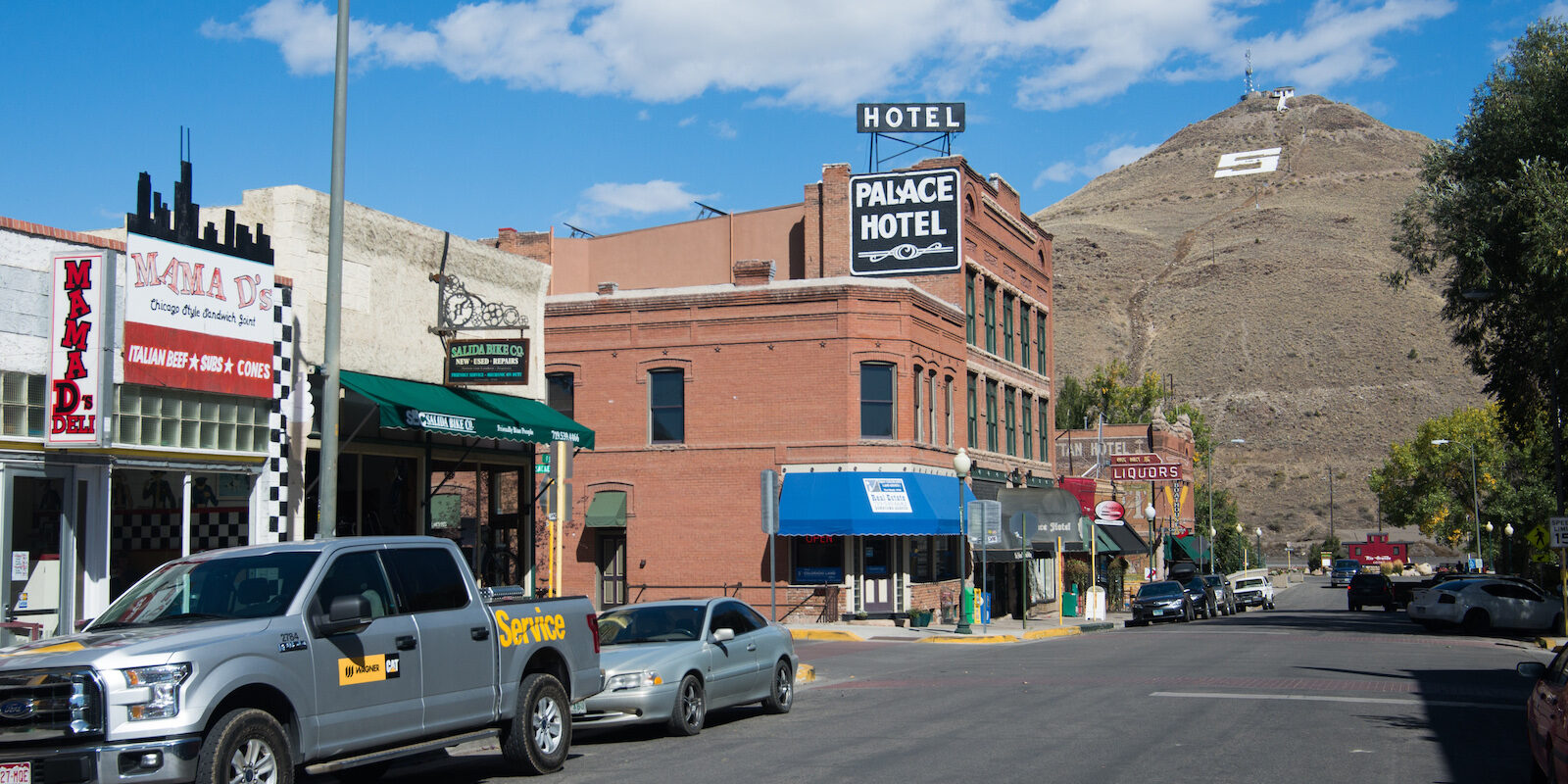 Downtown Salida CO S Mountain