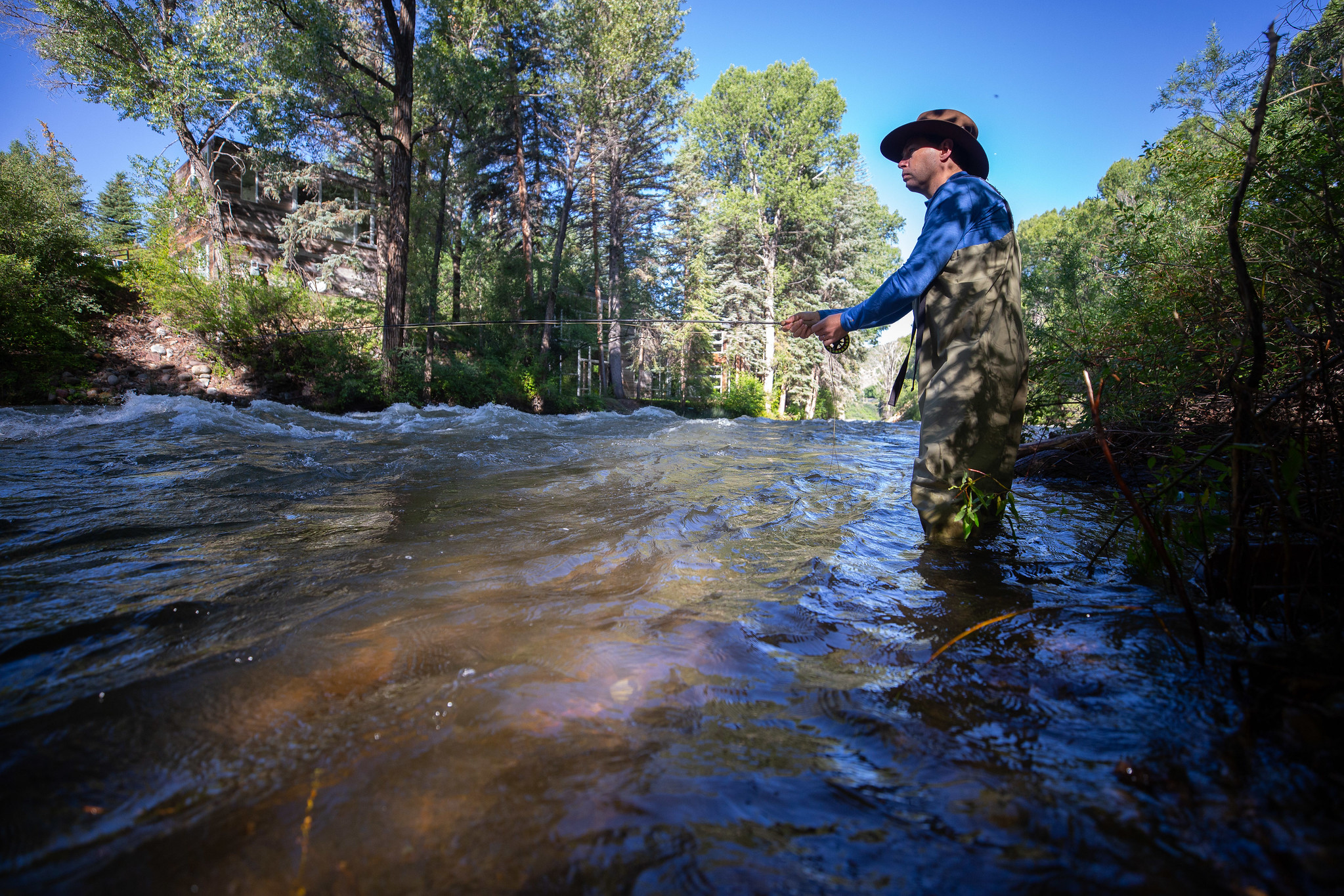 image of fishing on roaring fork river