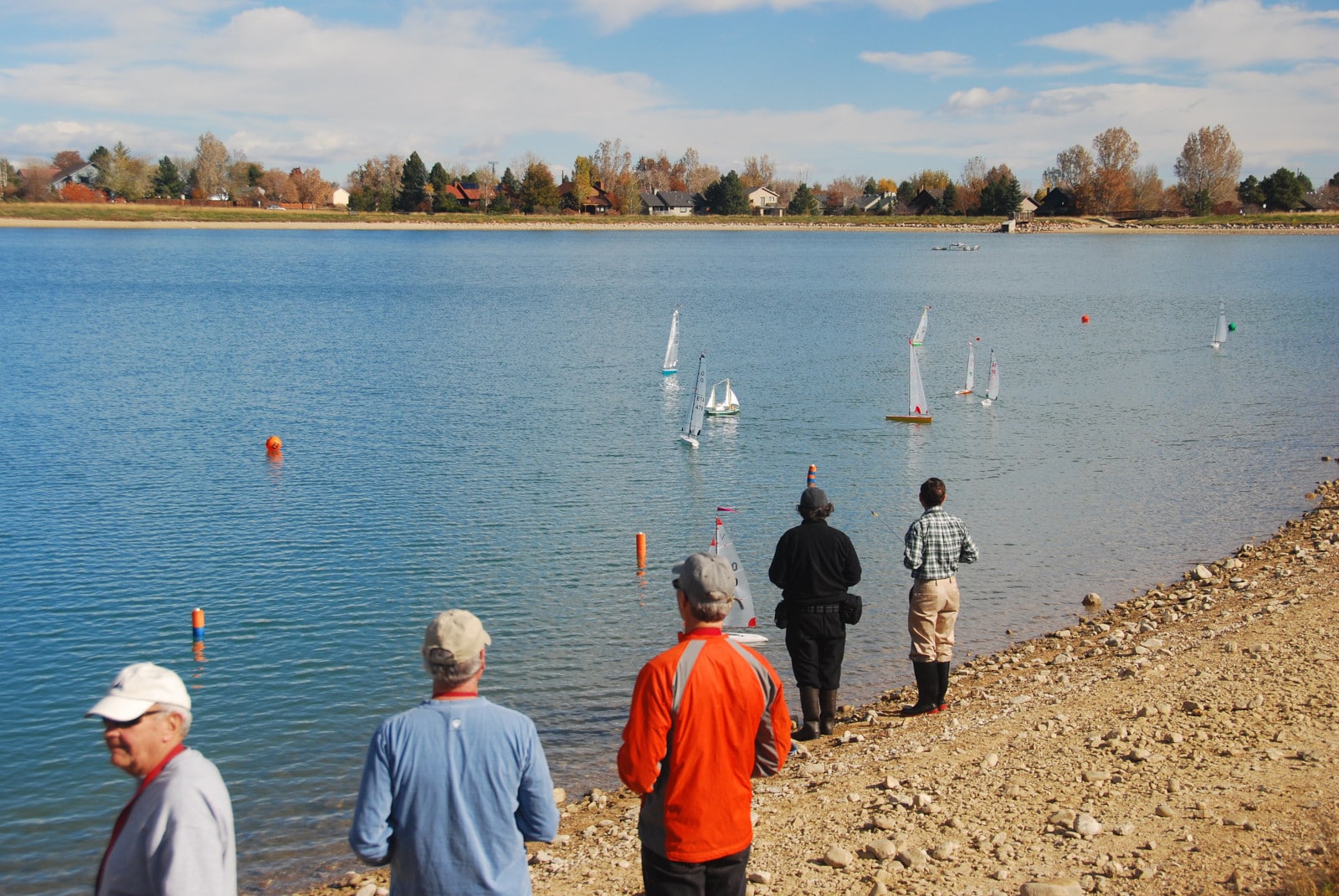 Image of the model yacht club at Harper Lake in Louisville, Colorado