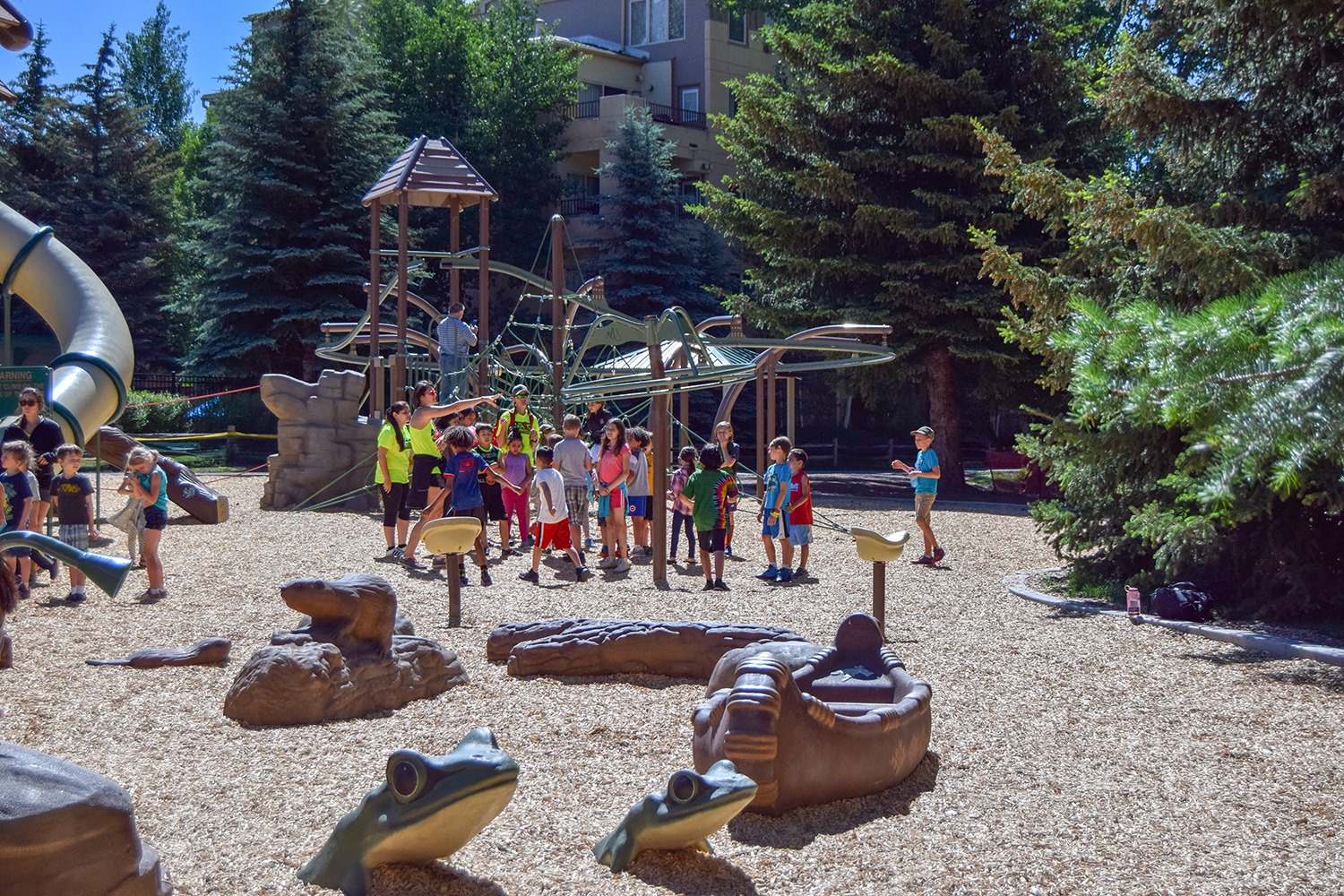 Image of the playground at Harry A. Nottingham Park in Avon, Colorado