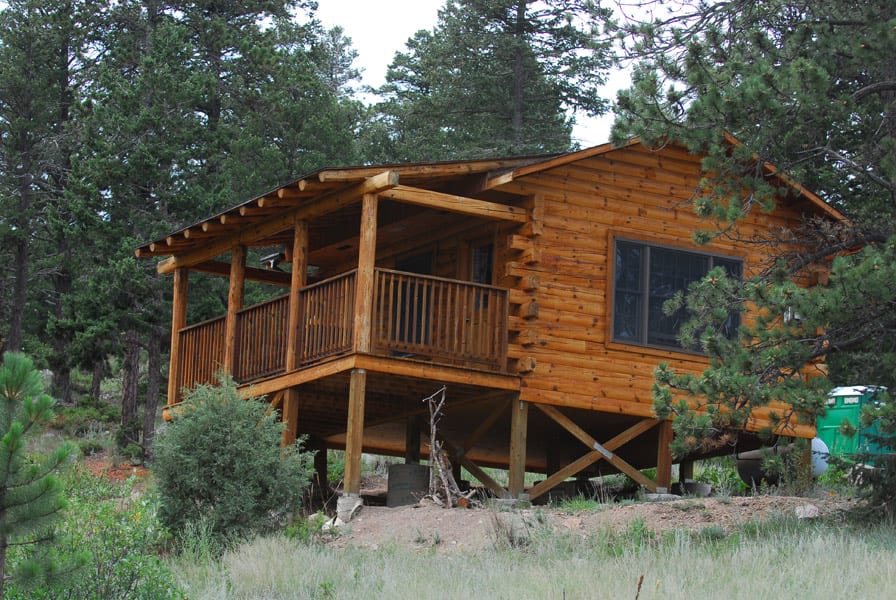 Image of a cabin at Hermit Park Open Space in Estes Park, Colorado