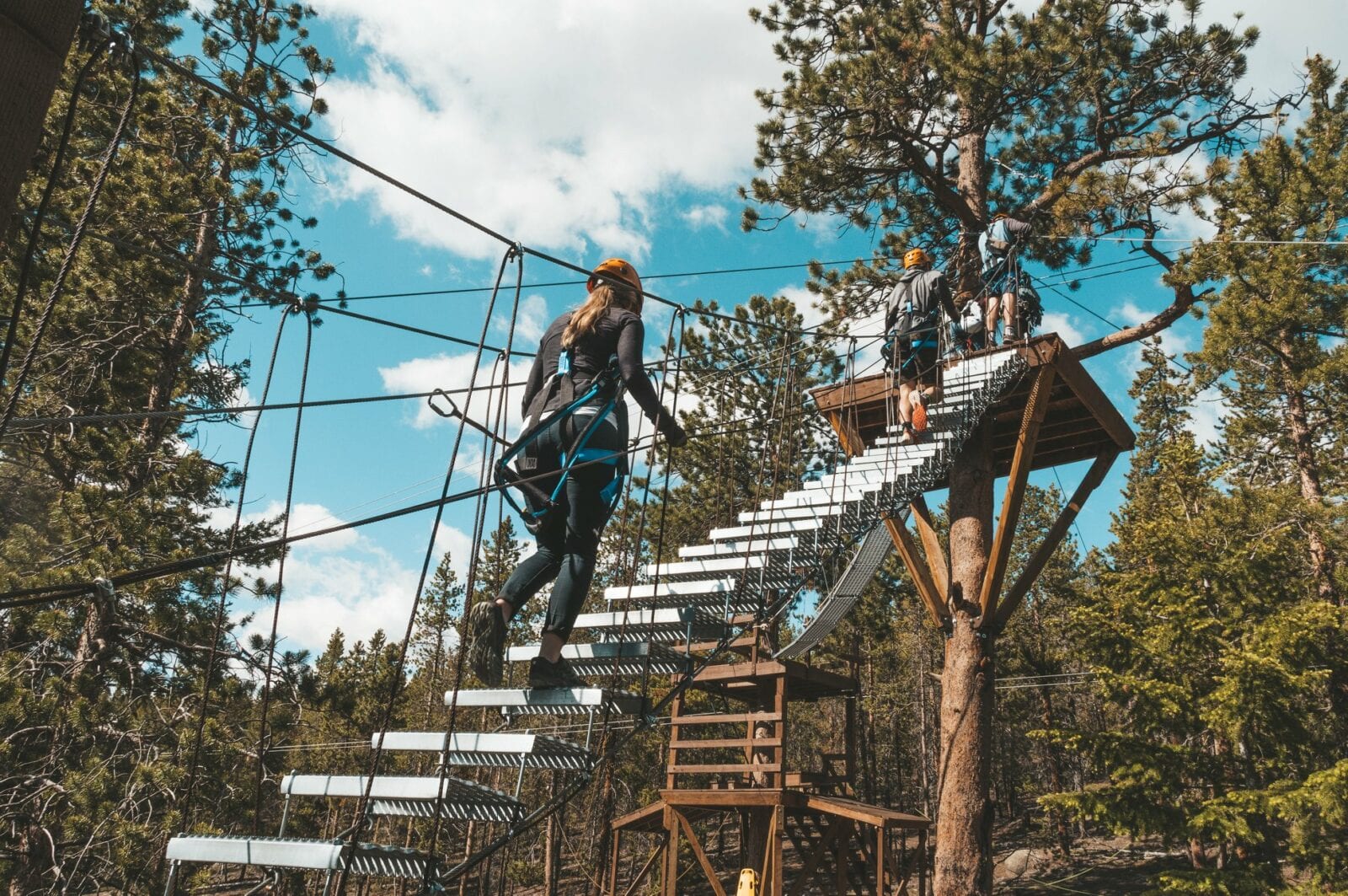 Image of adventurers on the Mount Evans Via Ferrata in Idaho Springs, Colorado