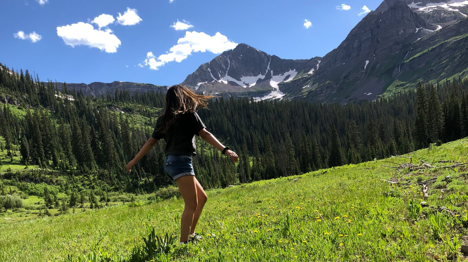 Image of a girl at Oh Be Joyful Recreation Area and Campground in Crested Butte, Colorado