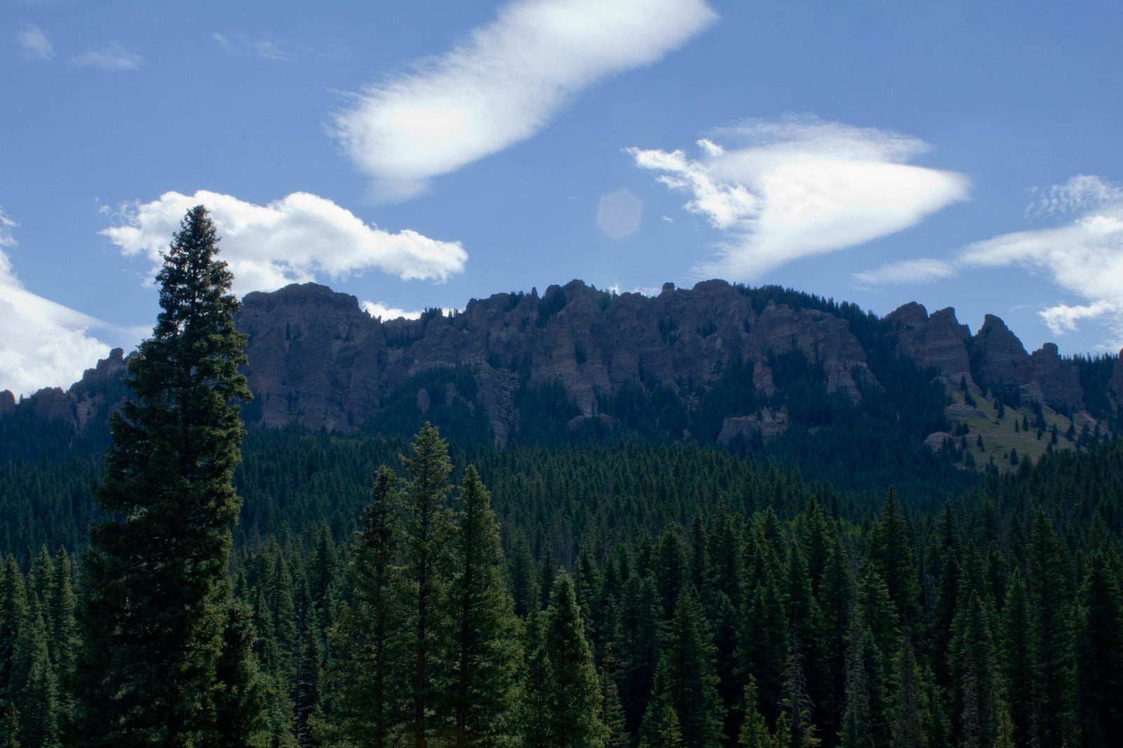 Image of scenic mountains at Owl Creek Pass in Ridgway, Colorado