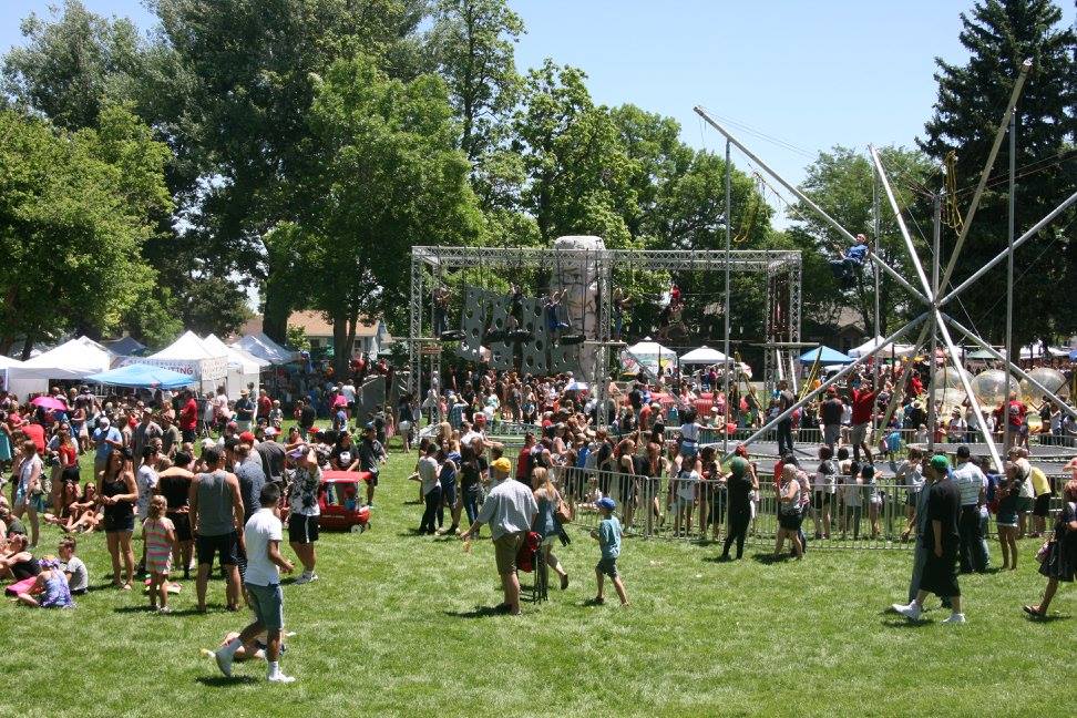 Image of a summer bbq event at Parish Park in Johnstown, Colorado