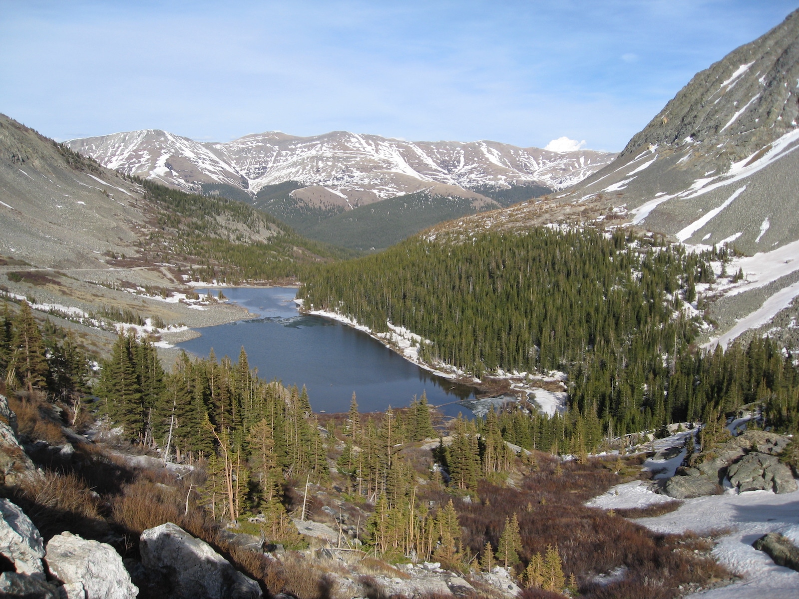 Blue Lakes view from Quandary Peak Colorado