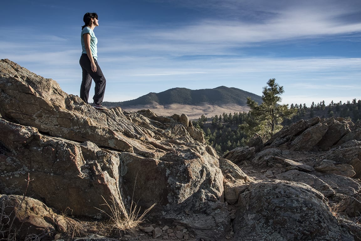 Image of a man looking out at Ramsay-Shockey Open Space in Loveland, Colorado