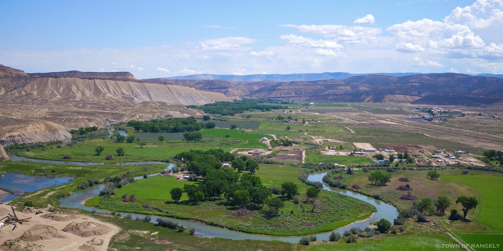 Rangely Colorado Aerial View