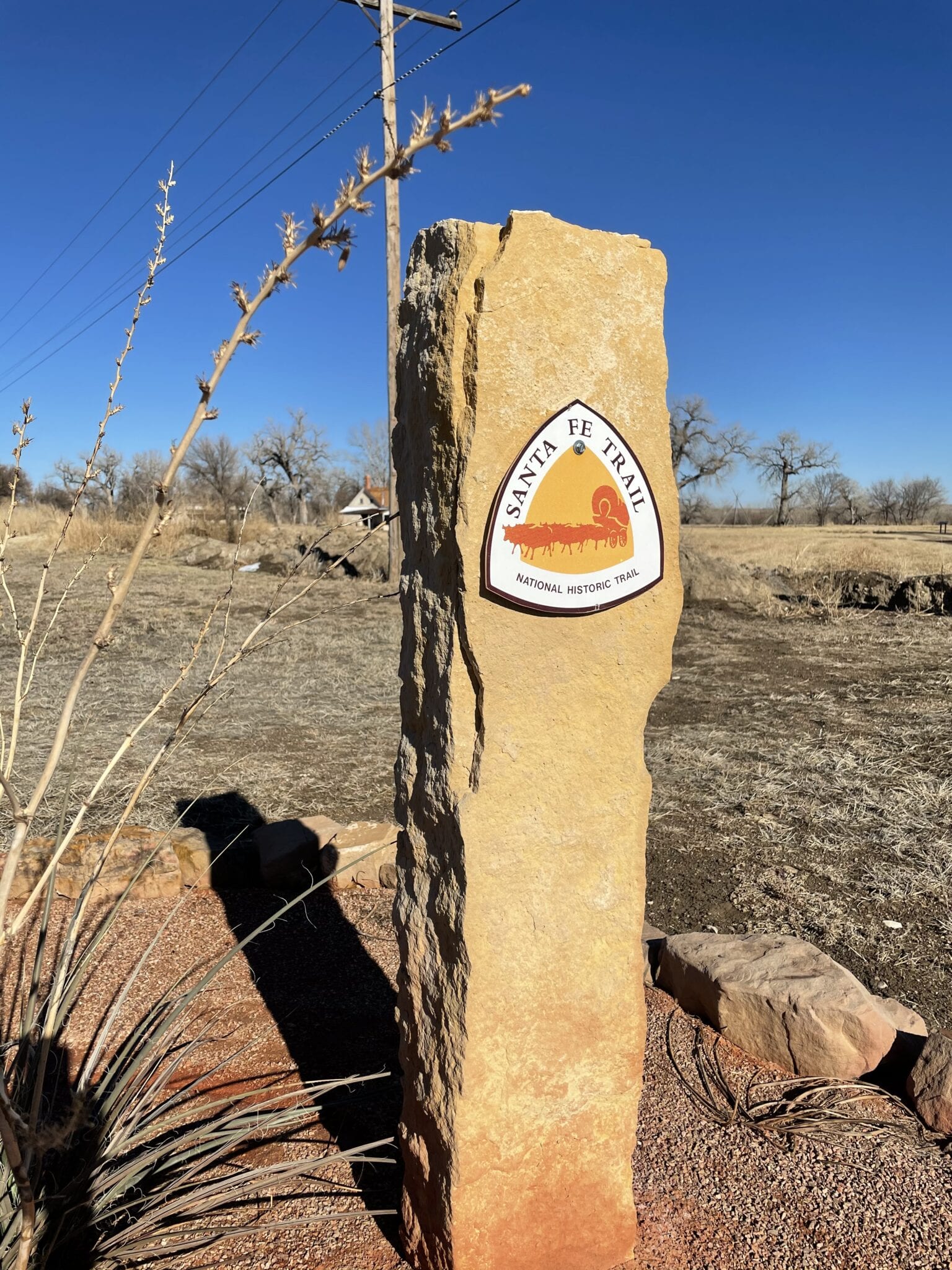 image of santa fe trail marker