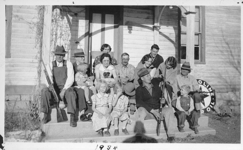 Image from 1934 showing the old inhabitants of Schweiger Ranch