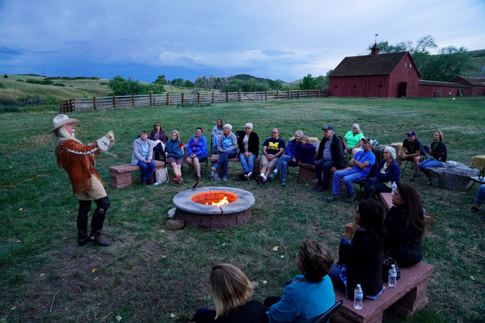 Image of a campfire at Schweiger Ranch in Lone Tree, Colorado