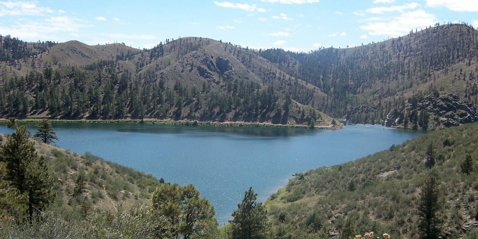 Image of the Seaman Reservoir near Fort Collins in Colorado