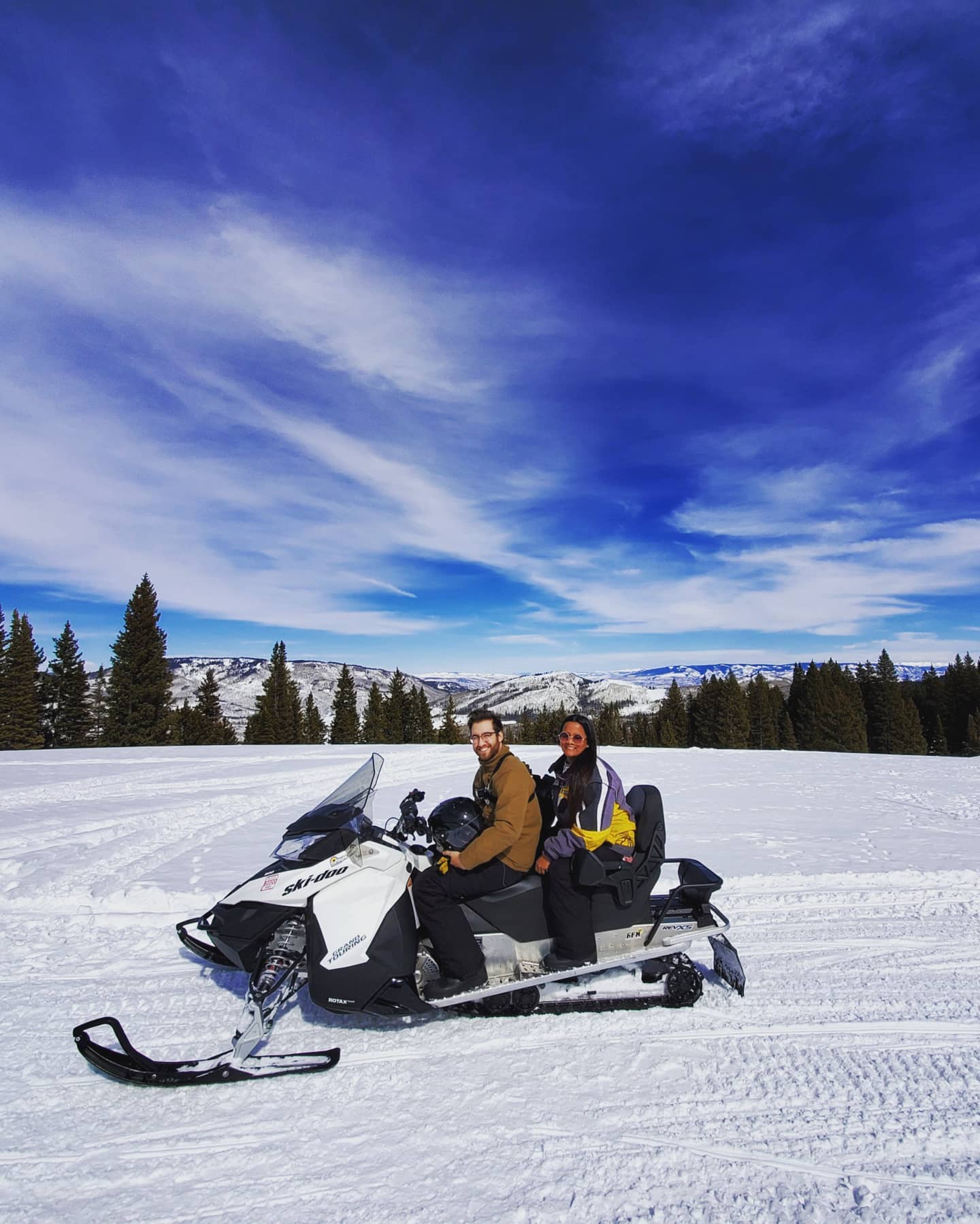 image of snowmobiling in glenwood springs