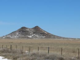 Image of the Two Buttes Mountain in Prowers County, Colorado