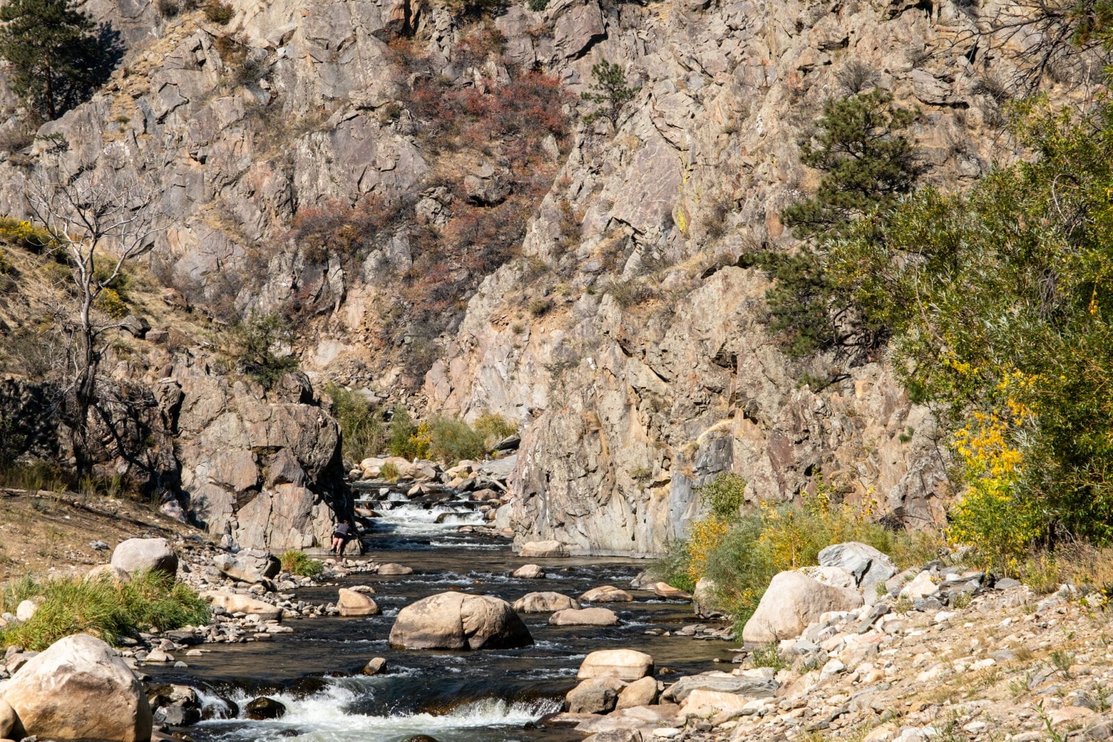 Image of the Big Thompson River in the Viestenz-Smith Mountain Park in Loveland, Colorado