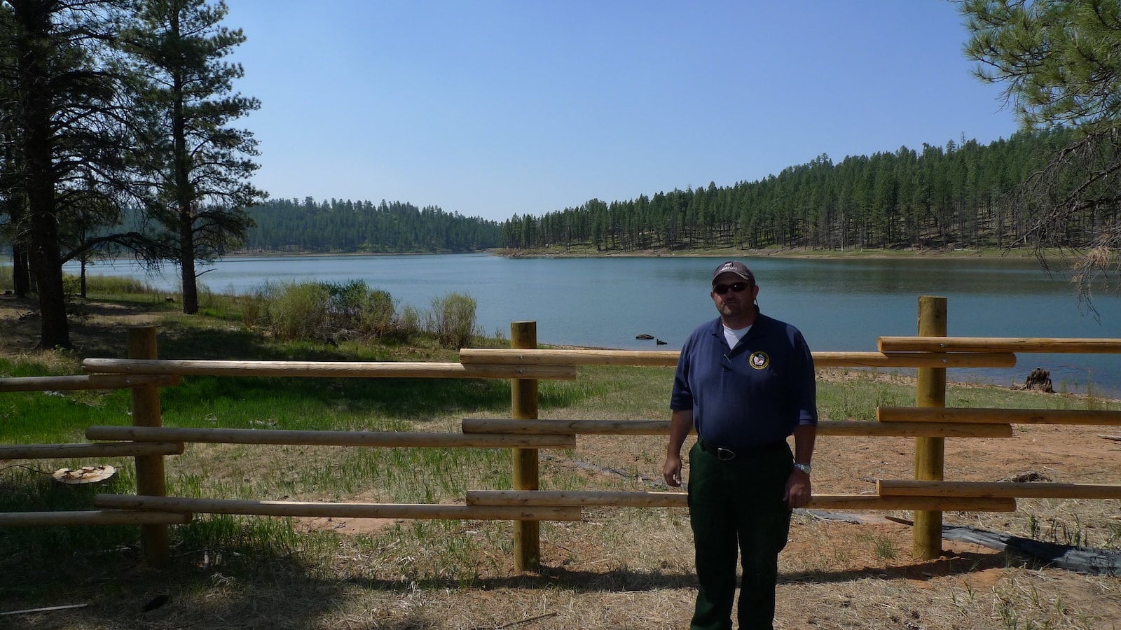 Image of a man at the Buckeye Reservoir in Paradox, Colorado