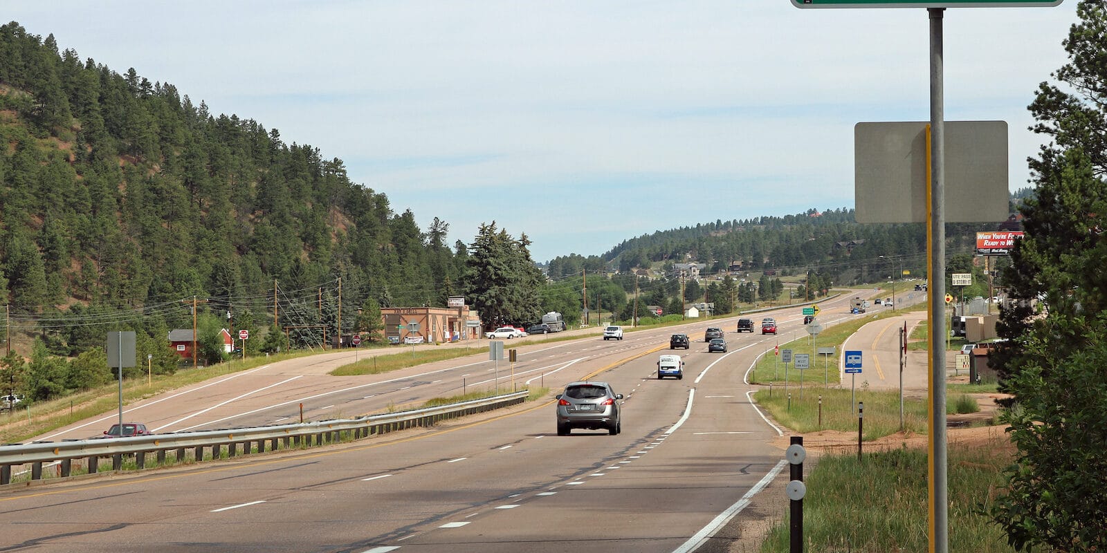 Crystola Colorado Sign Highway US-24