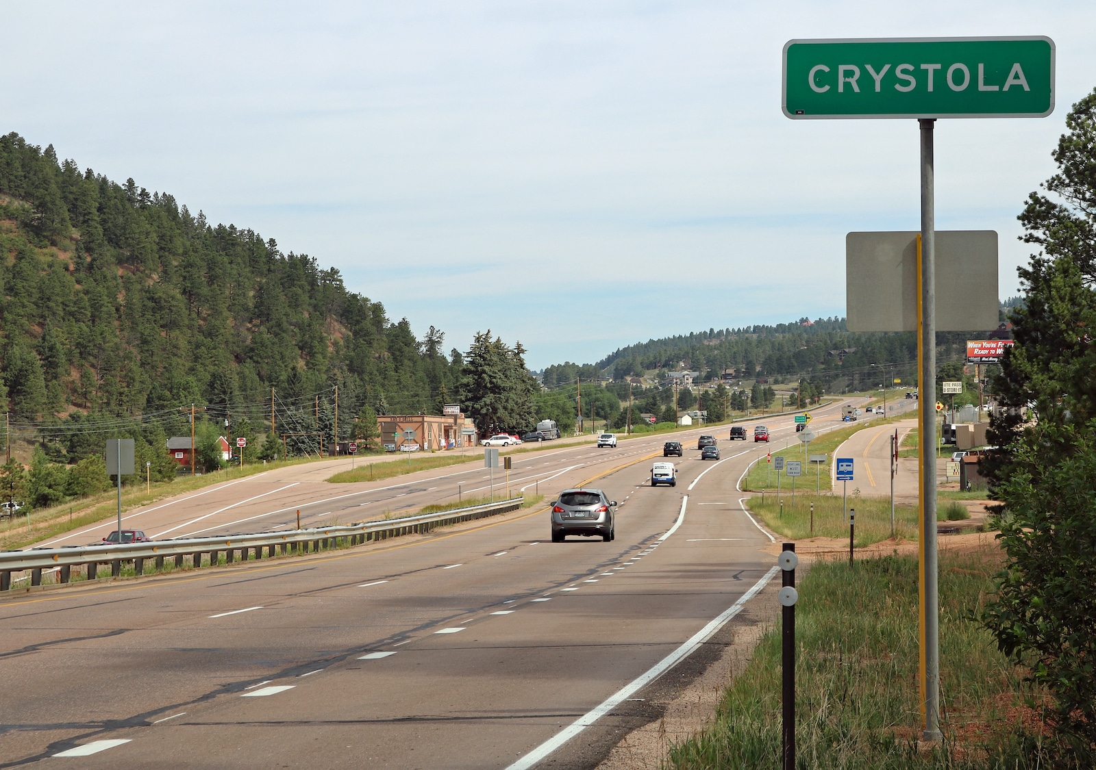 Crystola Colorado Sign Highway US-24