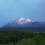 East Spanish Peak Colorado Evening