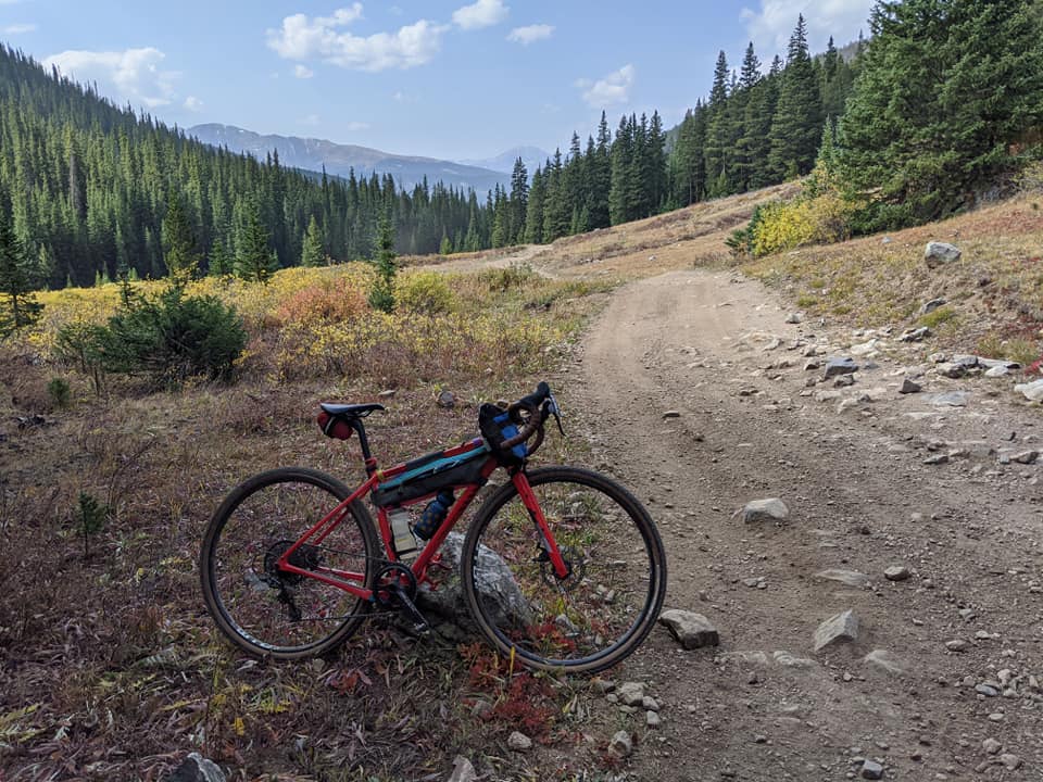 image of bike on trail in frisco colorado