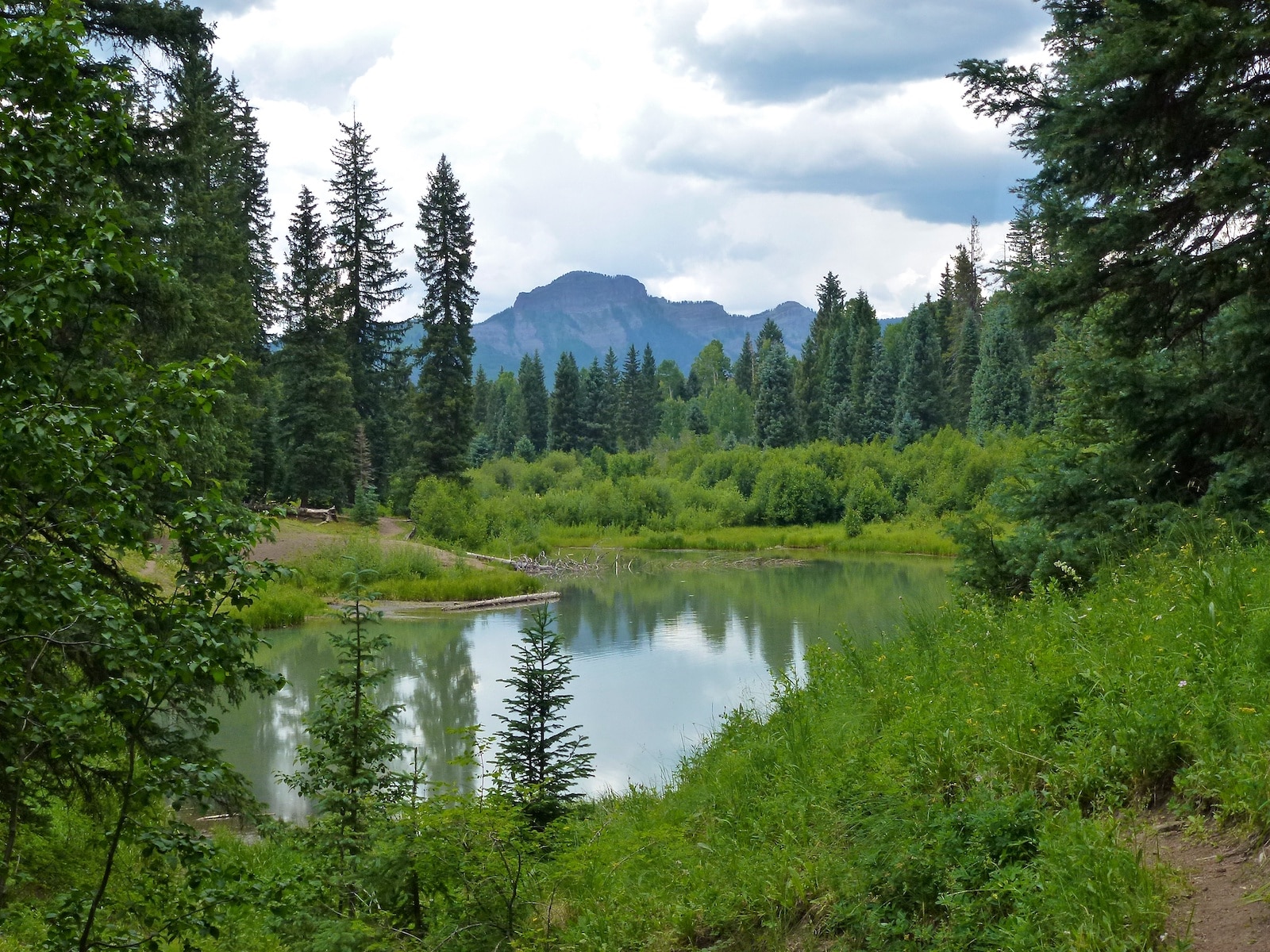 Opal Lake from Perimeter Trail Pagosa Springs