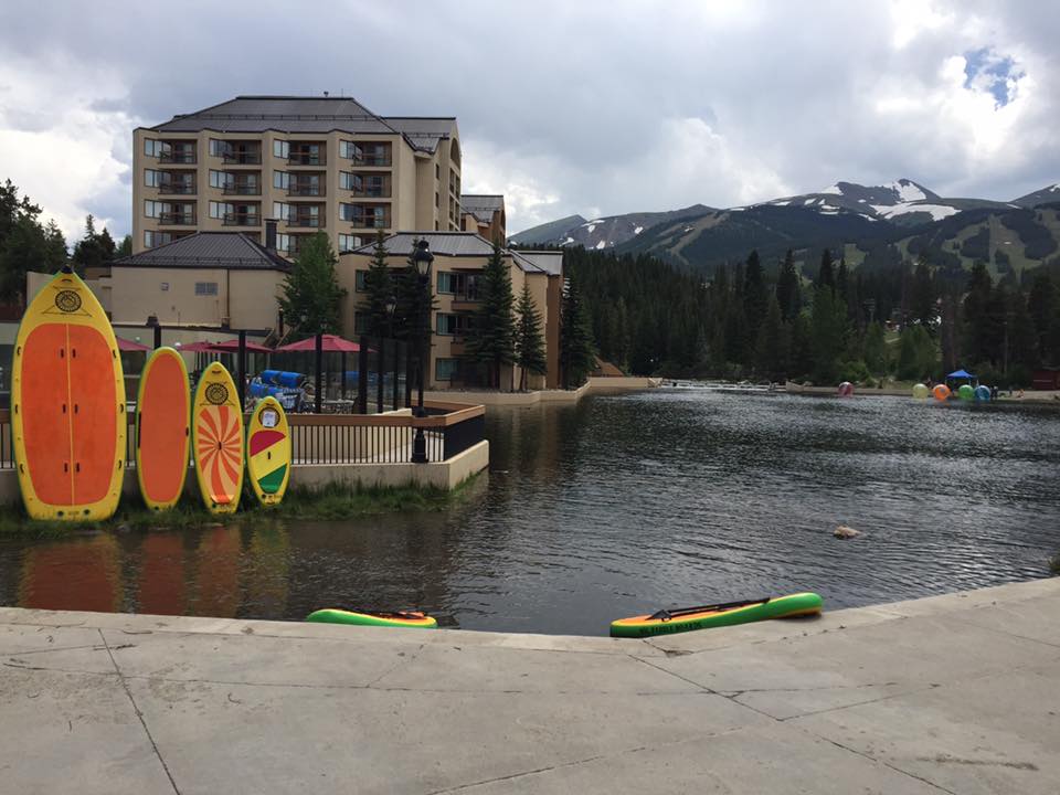 image of paddleboards at maggie pond