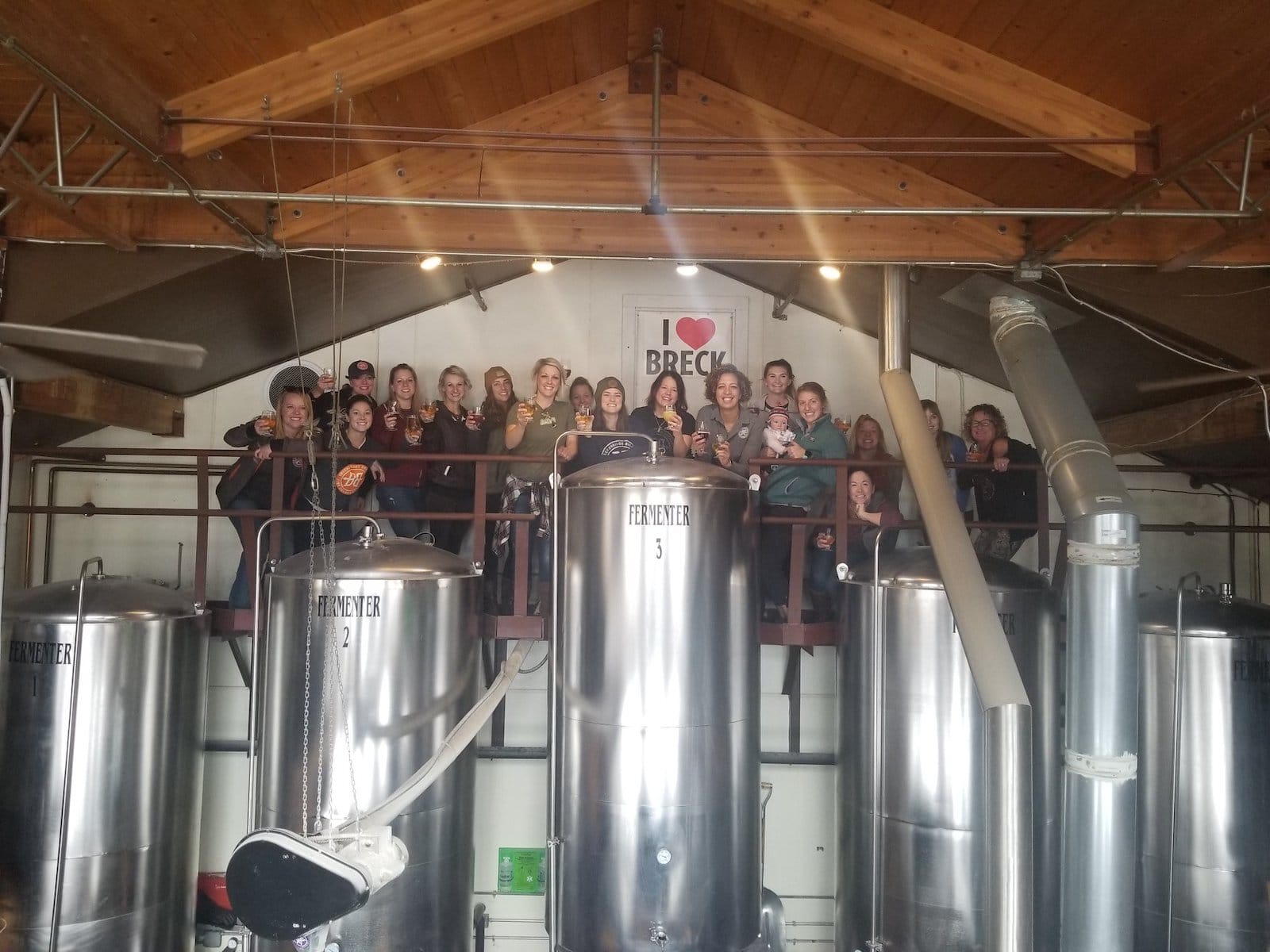 Image of people doing a tour at Breckenridge Brewery in Colorado