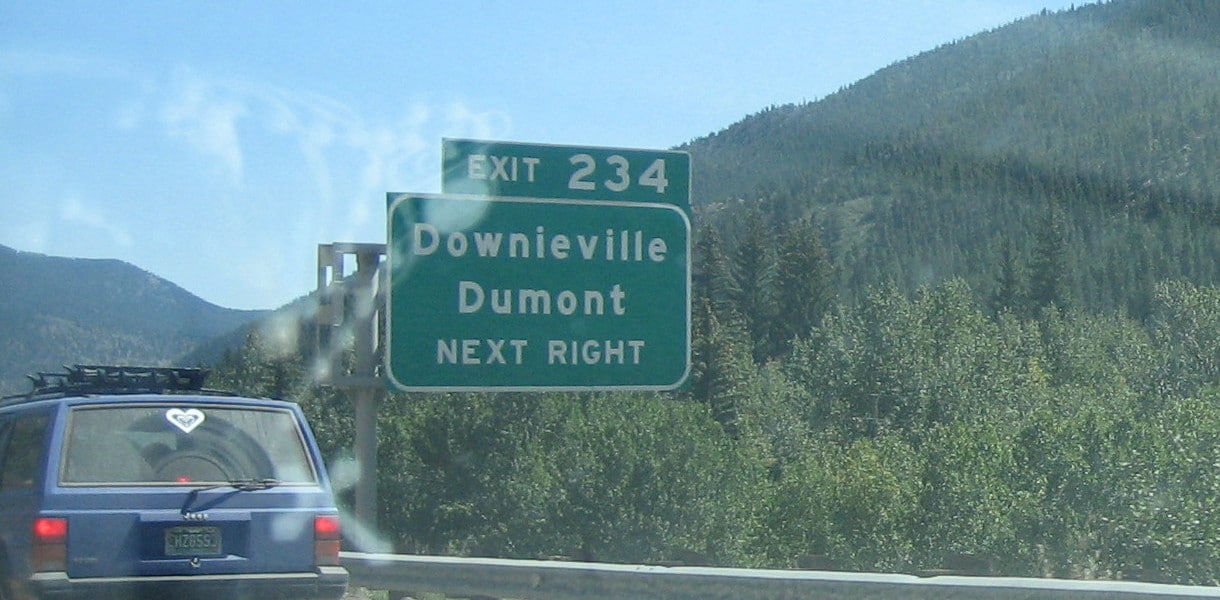 Downieville Dumont Colorado Exit I-70