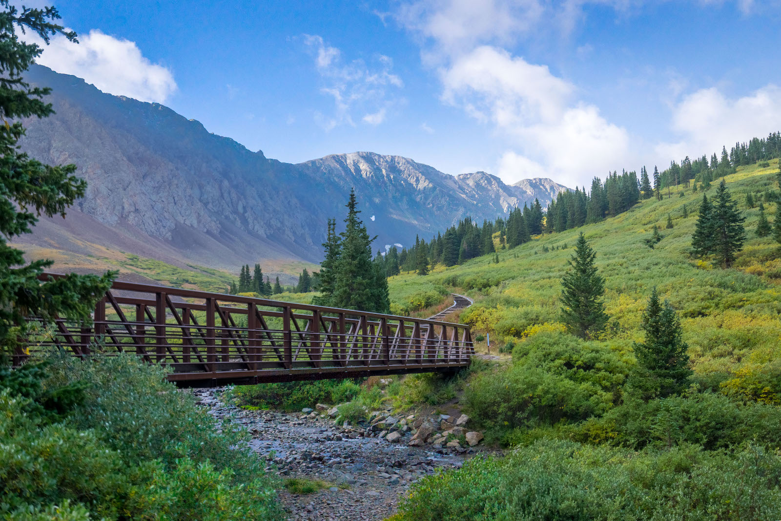 Grays Peak Hiking Trail Bridge Colorado