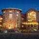 Image of the Odell Brewing Company in Fort Collins at night