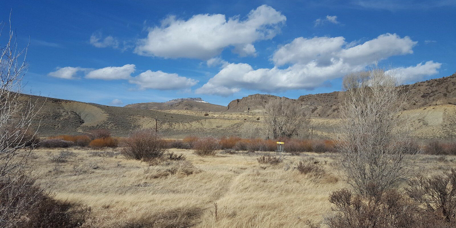 Image of the Pioneer Park disc golf area in Hot Sulphur Springs, Colorado