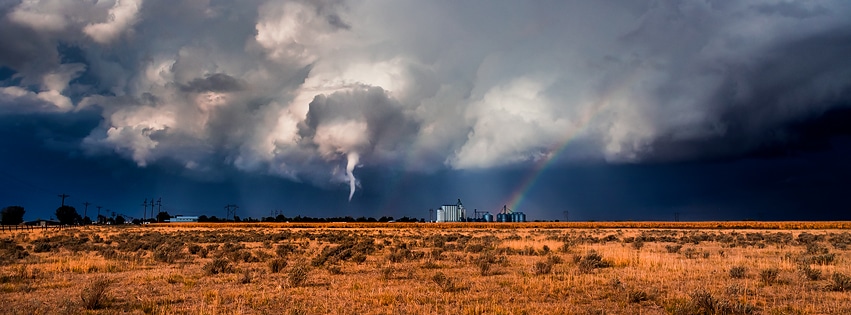 Tornado touched down in Roggen, Colorado