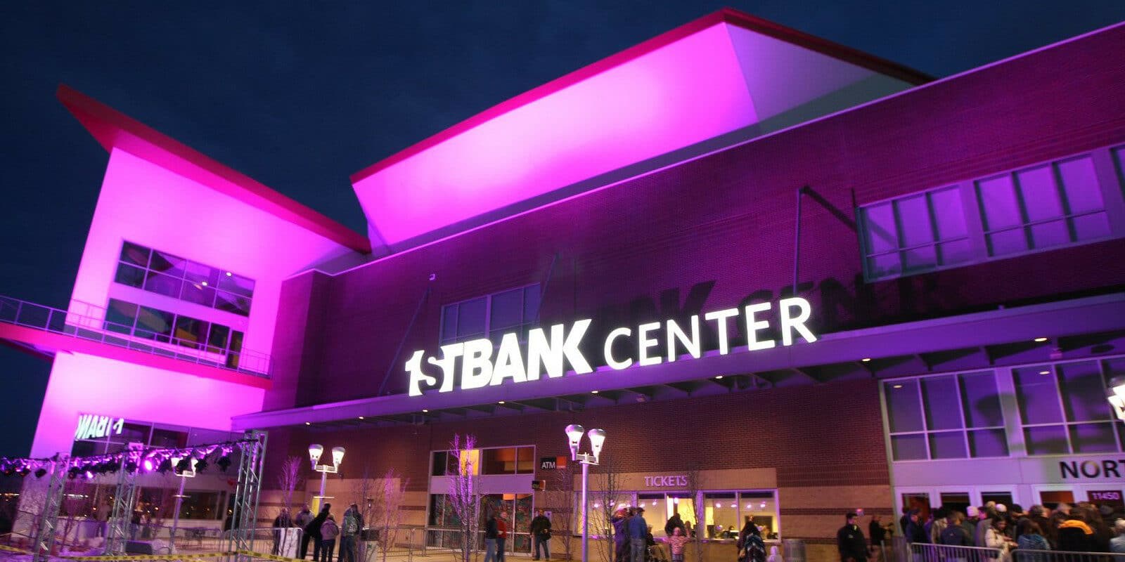 Image of the outside of 1STBANK Center in Broomfield, Colorado